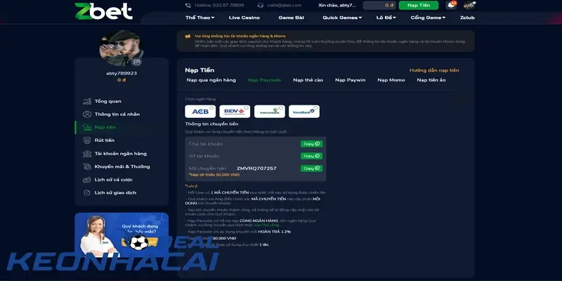 ZBET Hướng dẫn đăng ký tài khoản và trải nghiệm ZBET